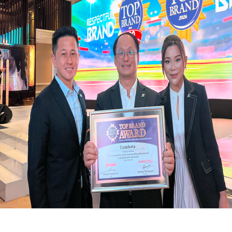Comforta meraih Top Brand Award 2026